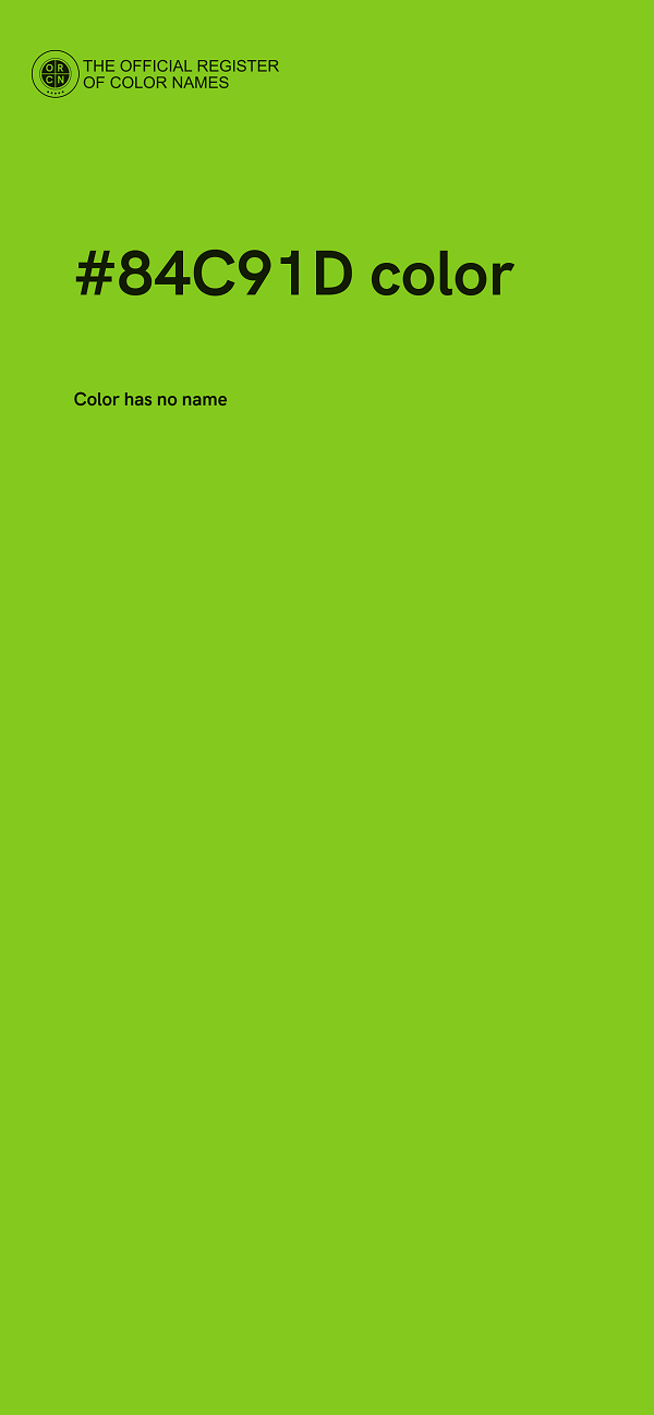 #84C91D color image