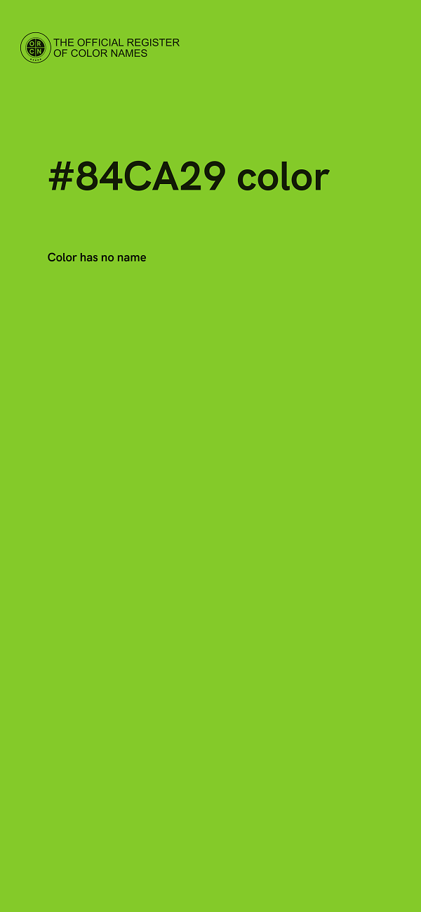 #84CA29 color image