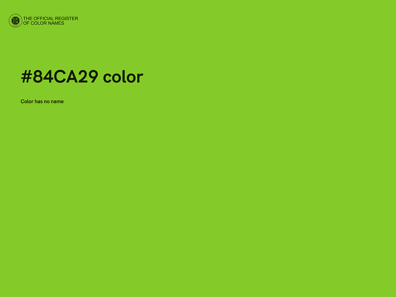 #84CA29 color image