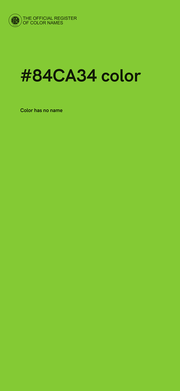 #84CA34 color image