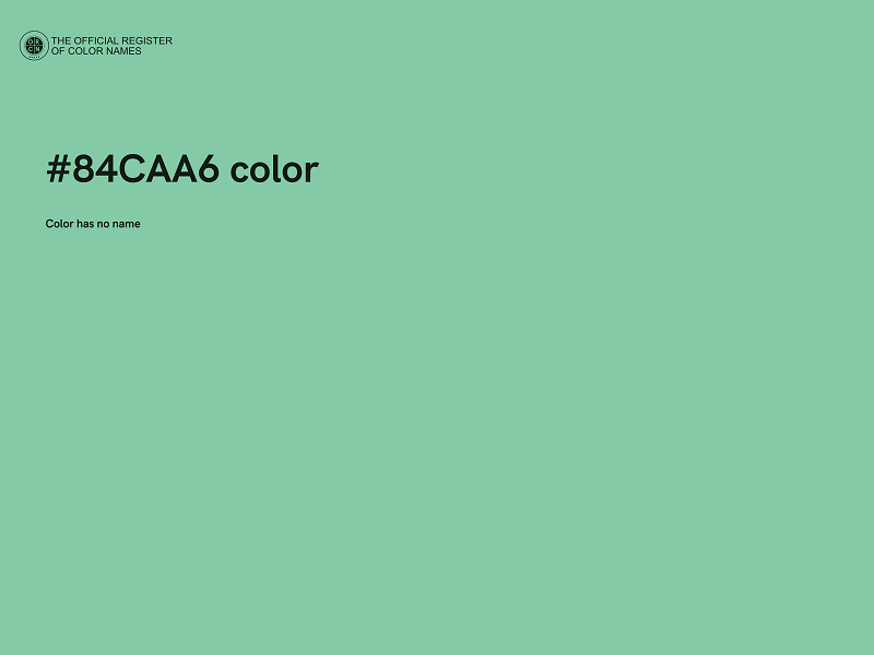 #84CAA6 color image