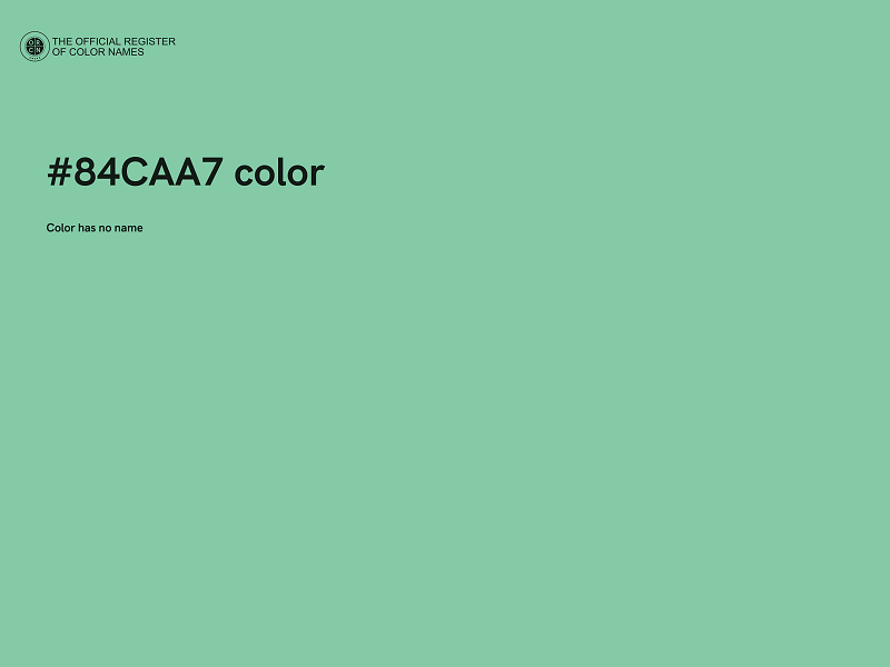 #84CAA7 color image