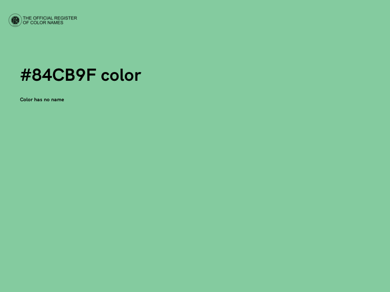 #84CB9F color image