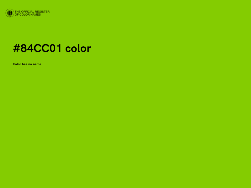 #84CC01 color image