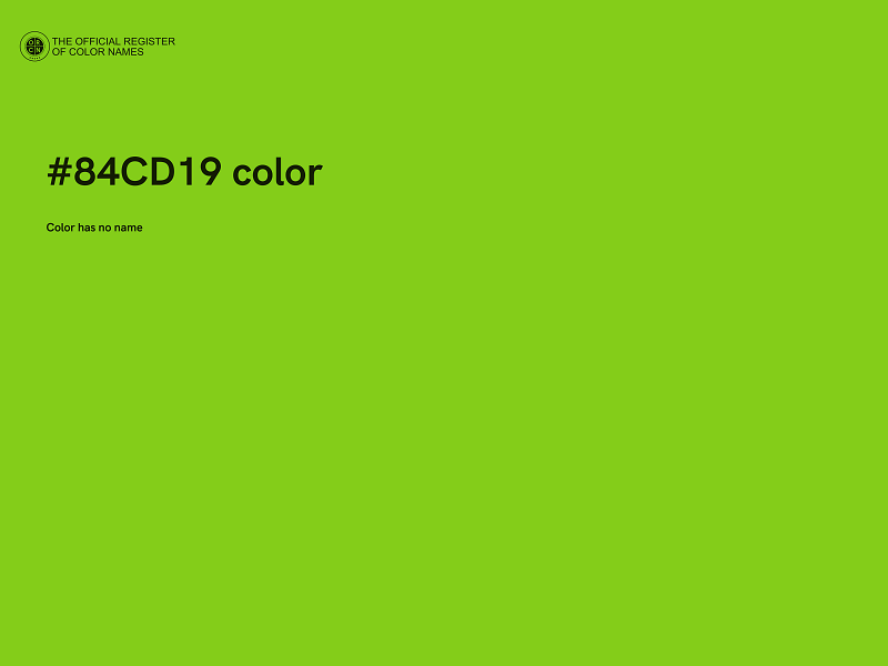 #84CD19 color image