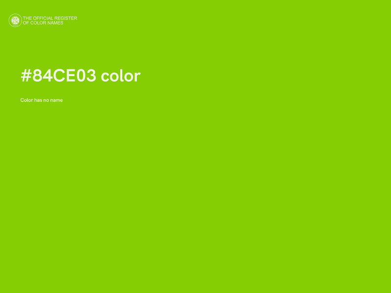 #84CE03 color image