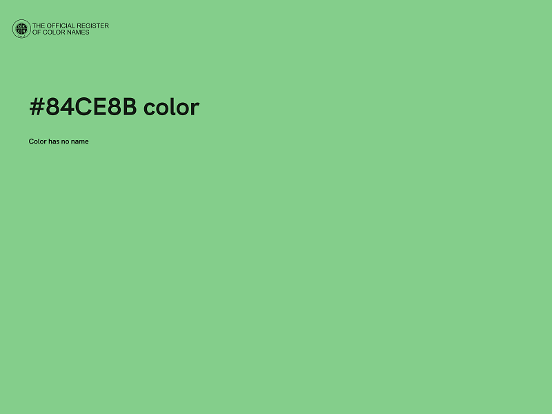 #84CE8B color image