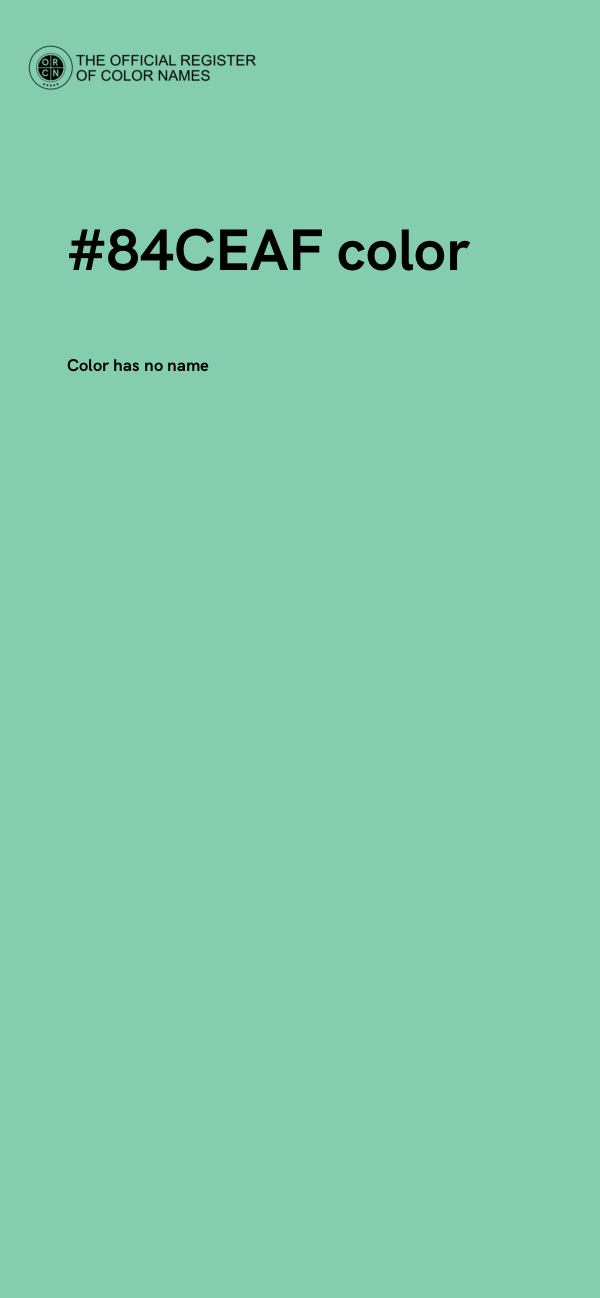 #84CEAF color image