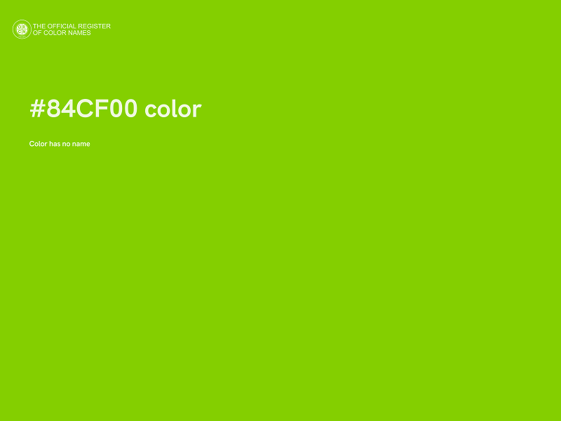 #84CF00 color image