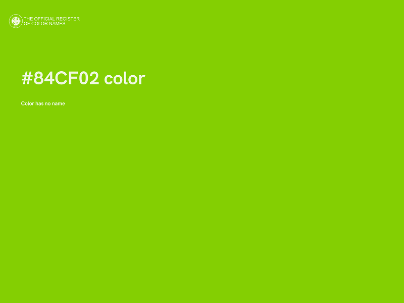 #84CF02 color image