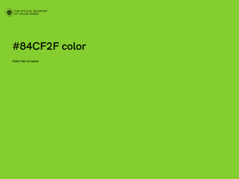 #84CF2F color image