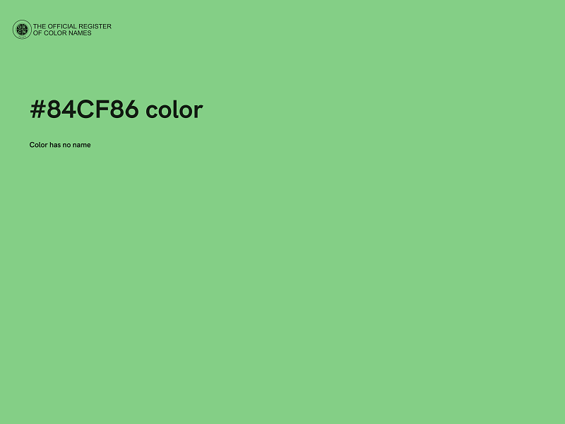 #84CF86 color image