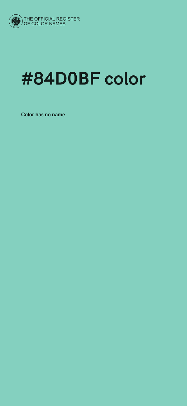 #84D0BF color image