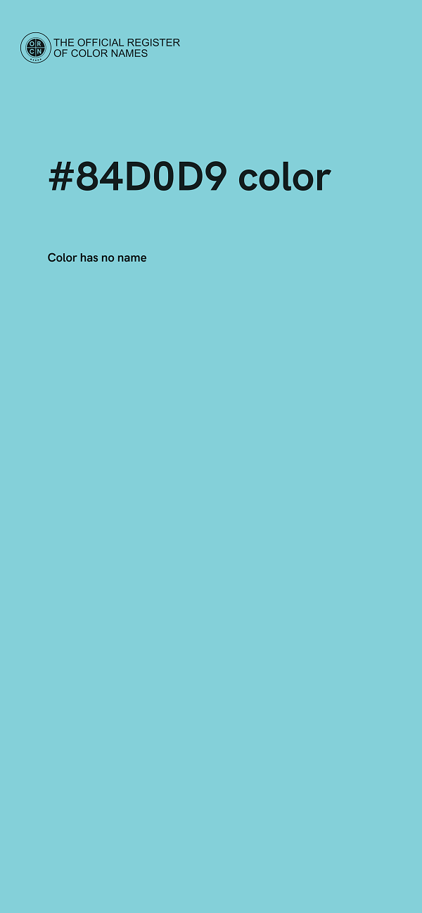 #84D0D9 color image
