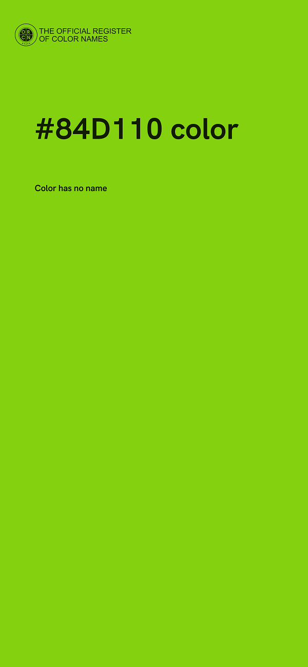 #84D110 color image