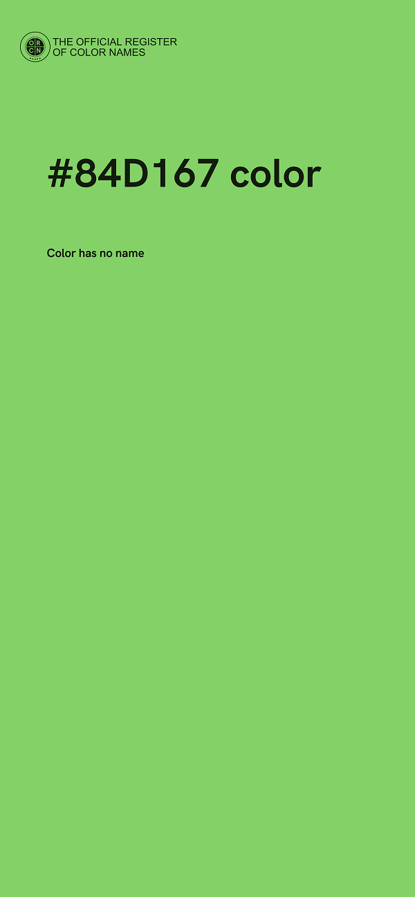 #84D167 color image