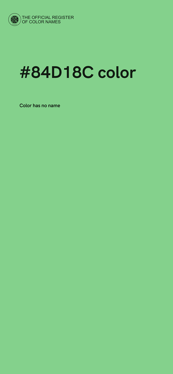 #84D18C color image