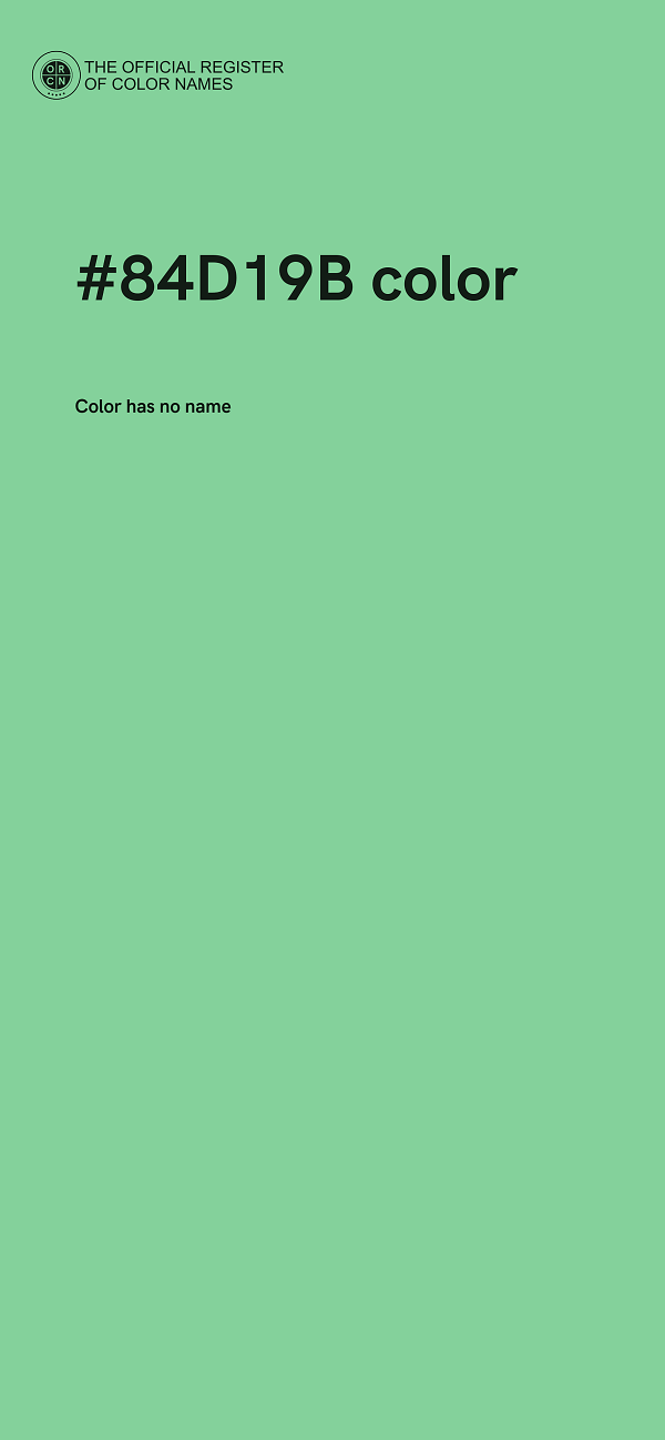 #84D19B color image