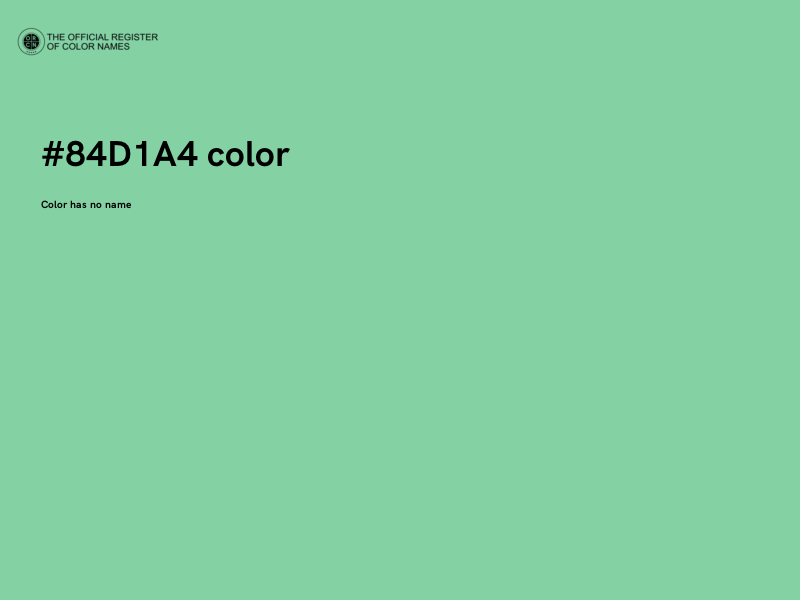 #84D1A4 color image