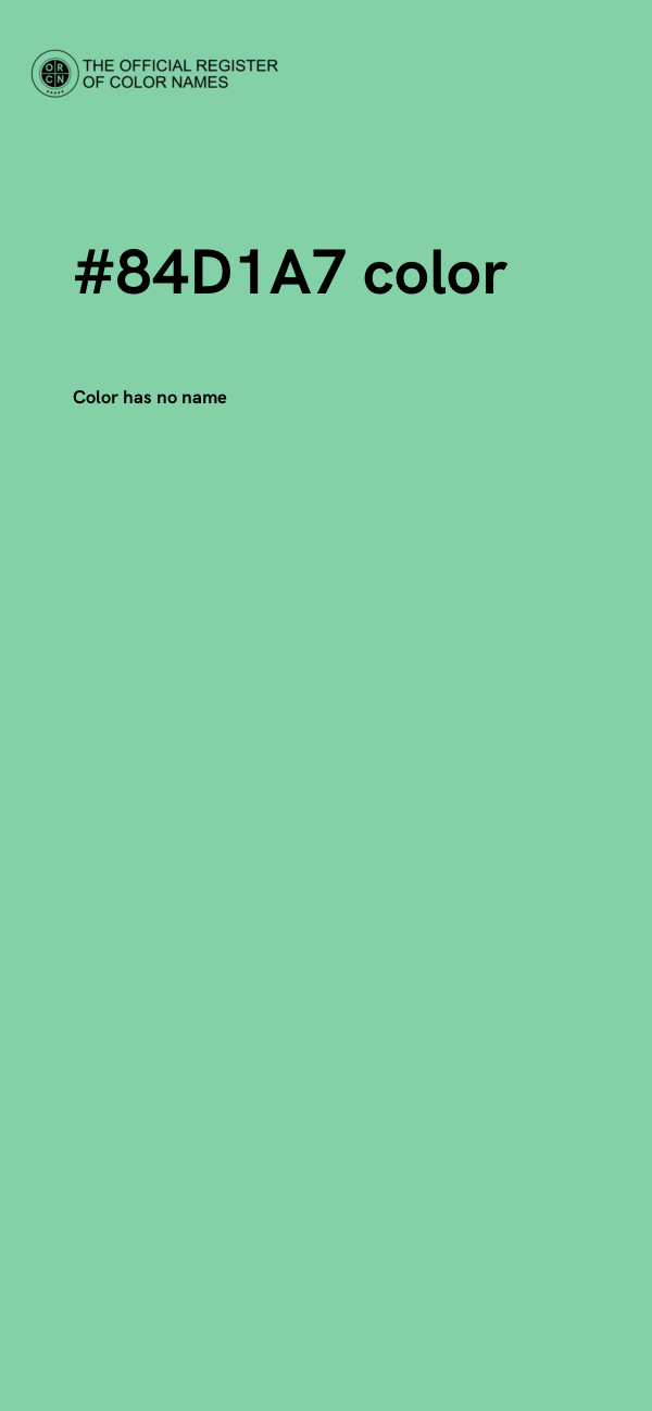 #84D1A7 color image
