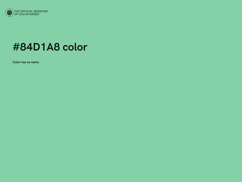 #84D1A8 color image
