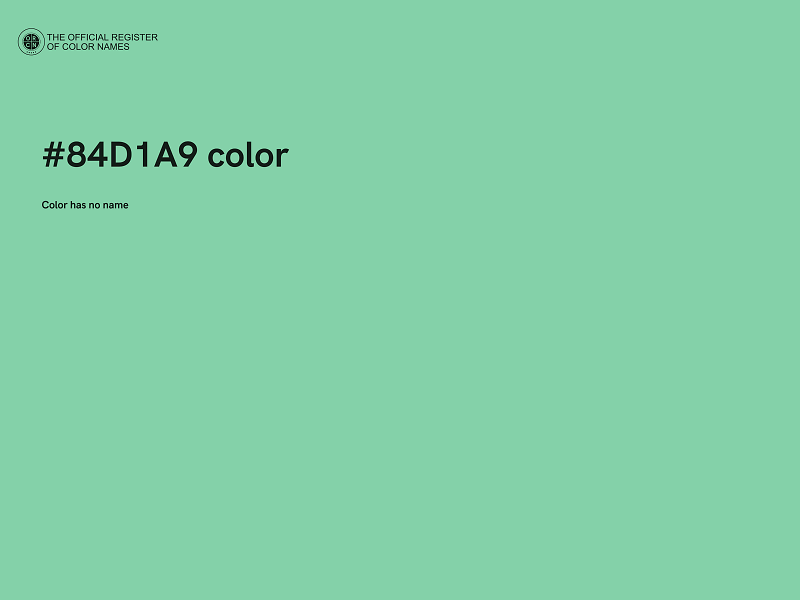 #84D1A9 color image