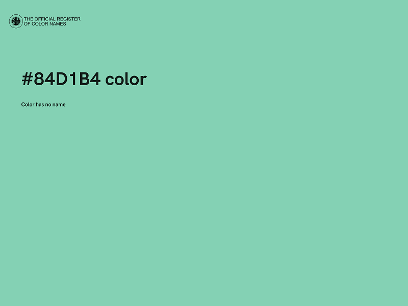 #84D1B4 color image
