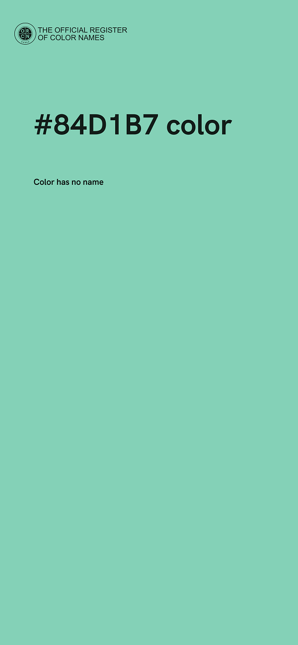 #84D1B7 color image