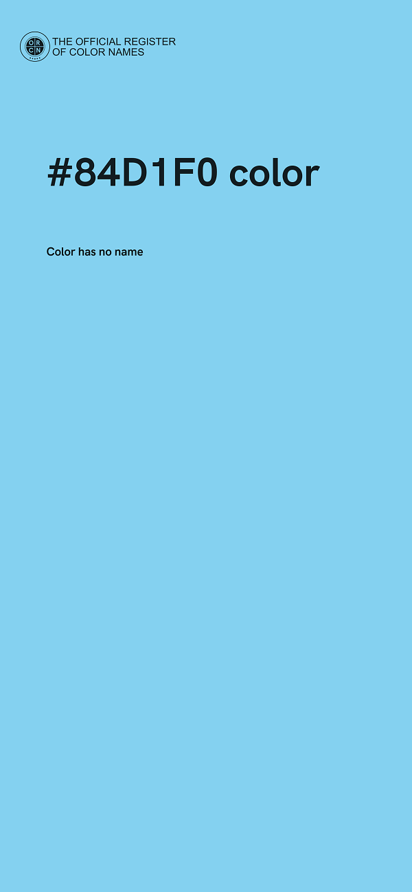 #84D1F0 color image