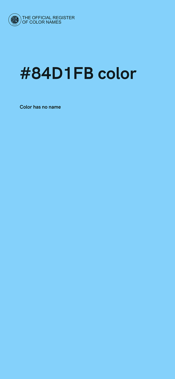 #84D1FB color image