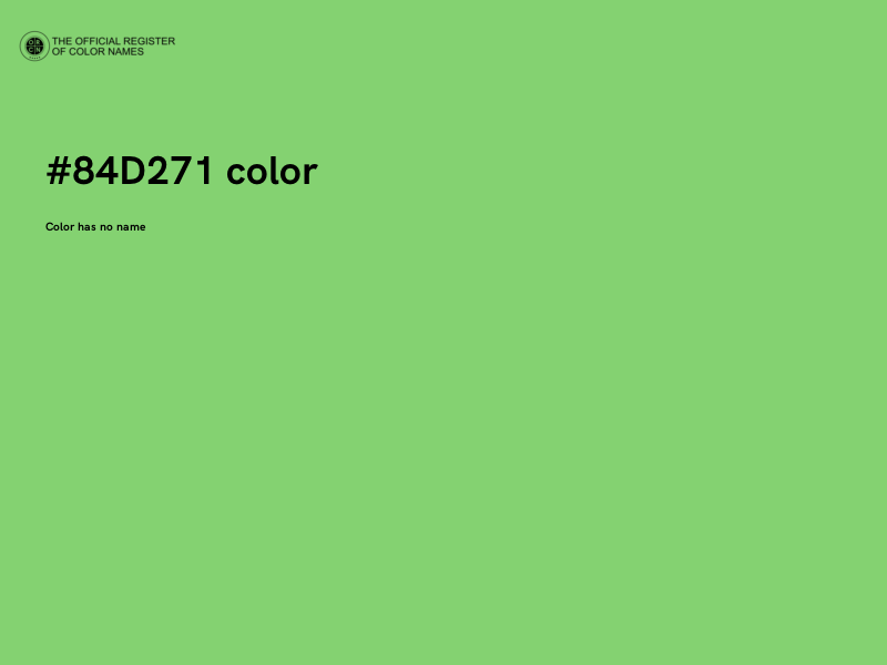 #84D271 color image