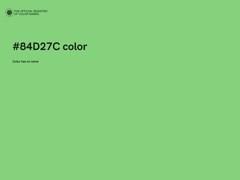 #84D27C color image