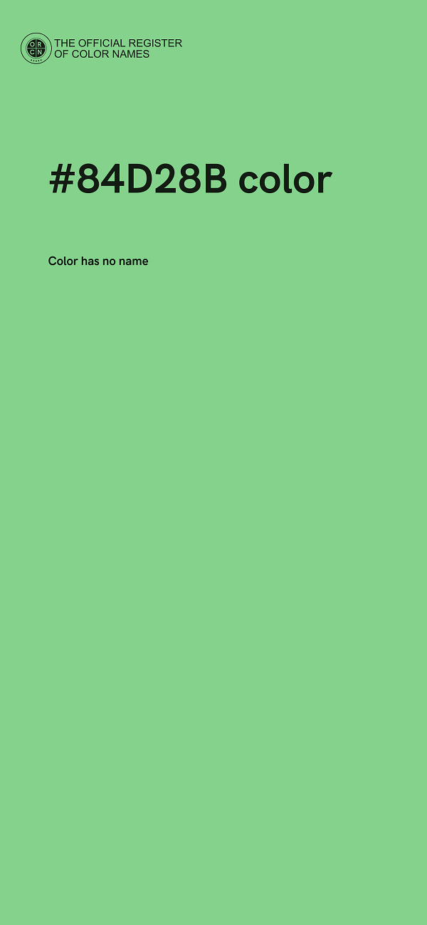 #84D28B color image