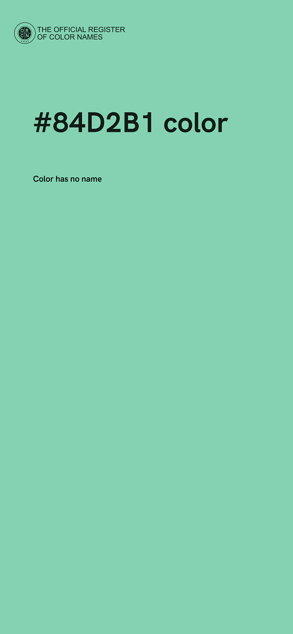 #84D2B1 color image