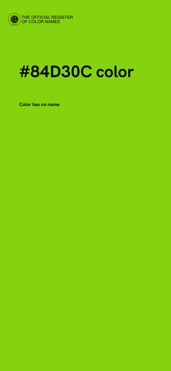 #84D30C color image