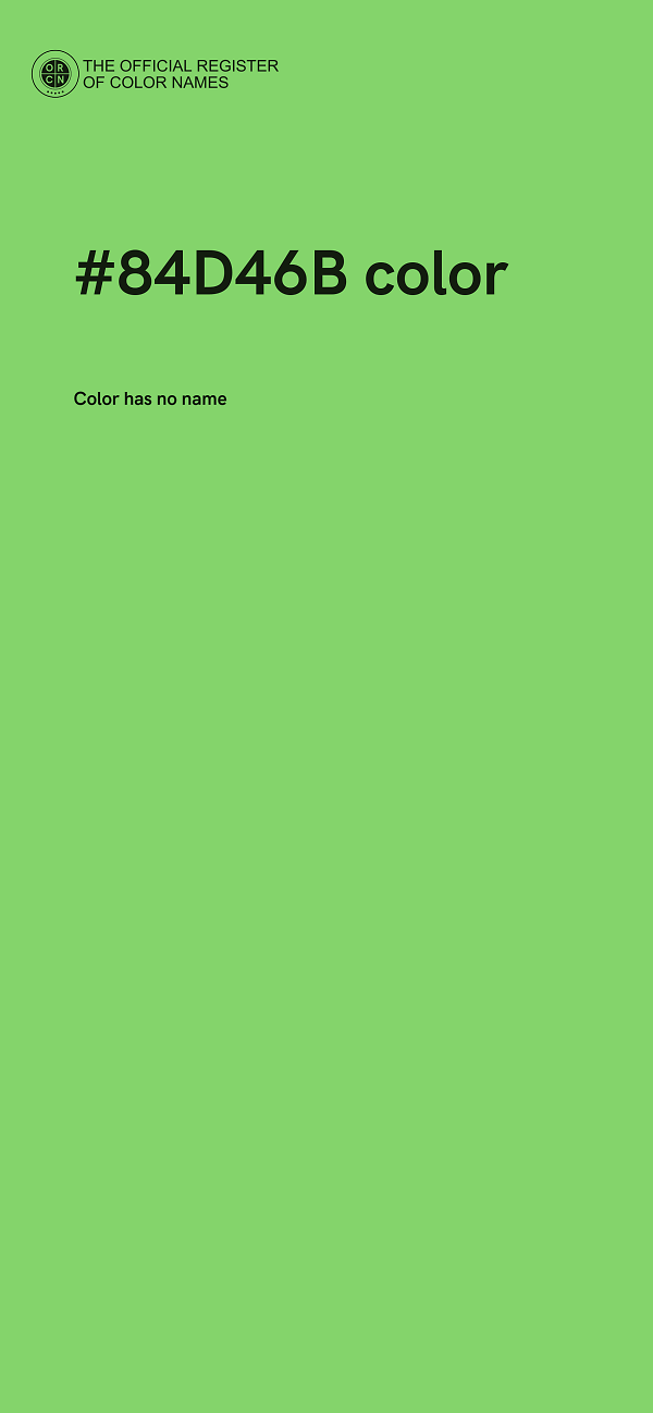 #84D46B color image