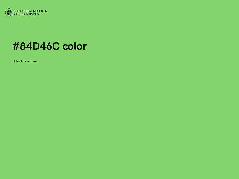 #84D46C color image