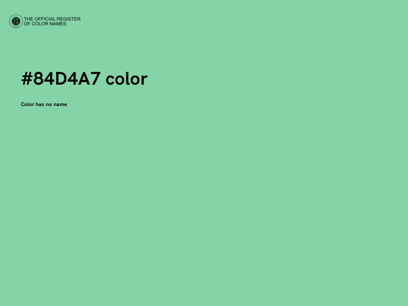 #84D4A7 color image