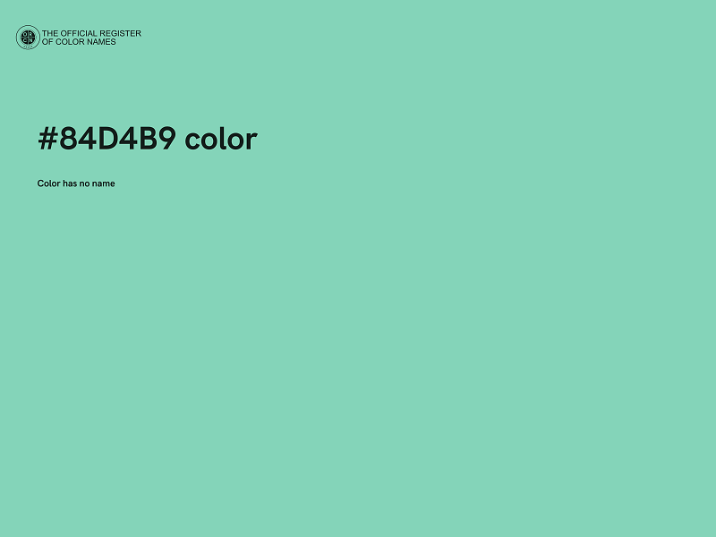 #84D4B9 color image