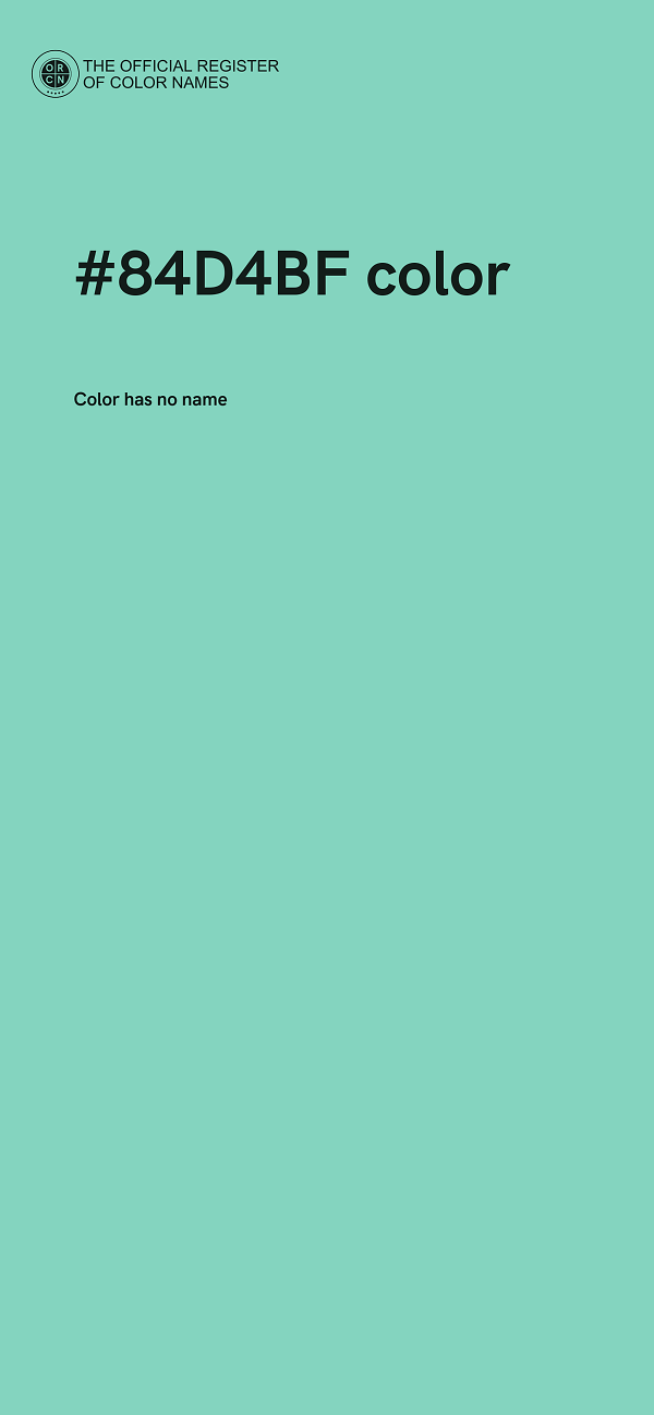 #84D4BF color image