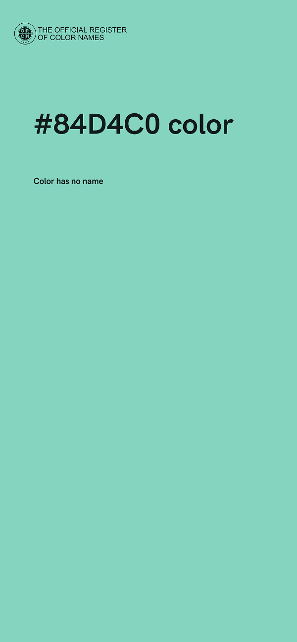#84D4C0 color image