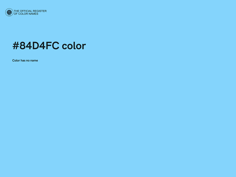 #84D4FC color image