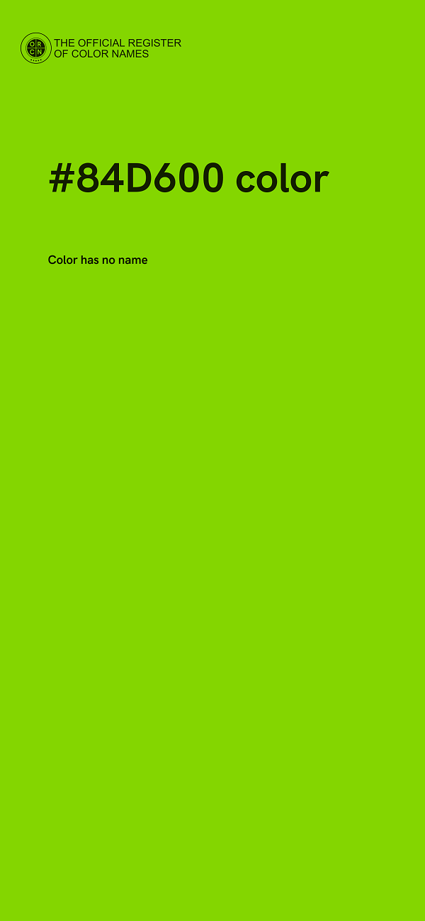 #84D600 color image