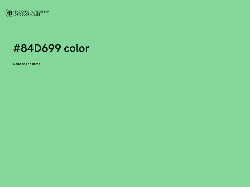 #84D699 color image