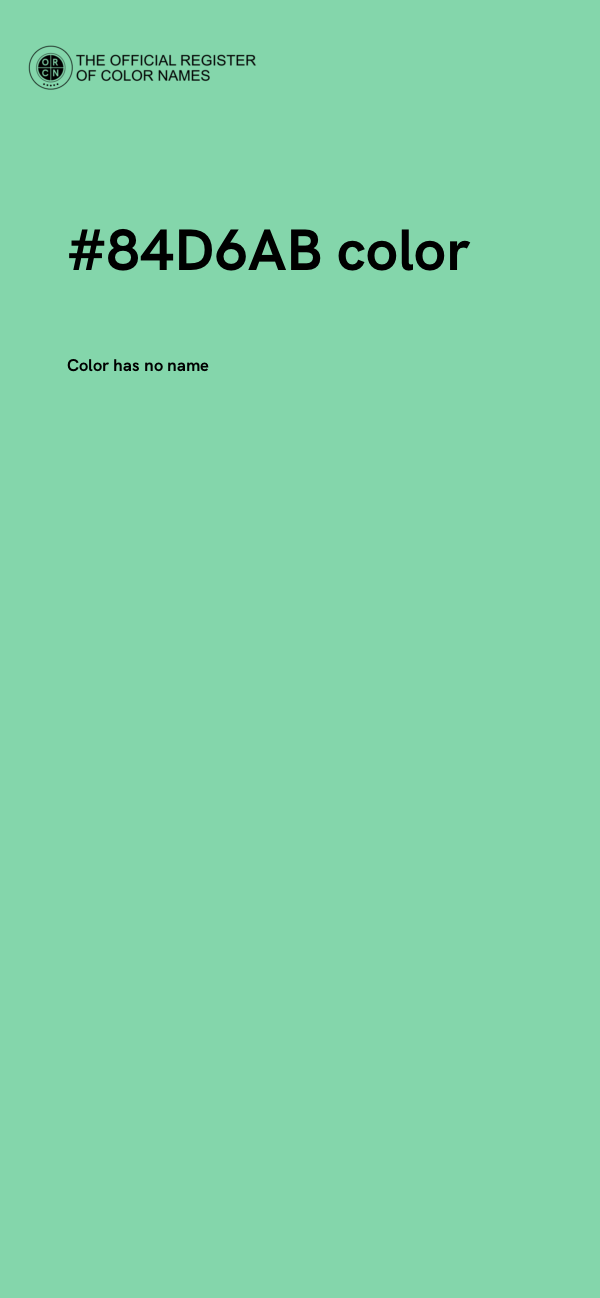 #84D6AB color image