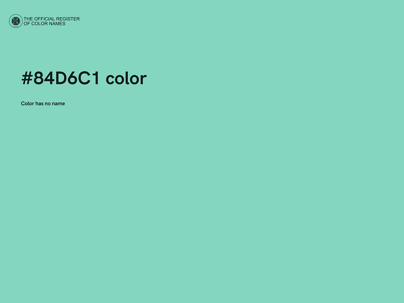 #84D6C1 color image