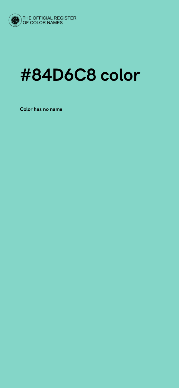 #84D6C8 color image