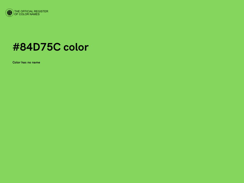 #84D75C color image
