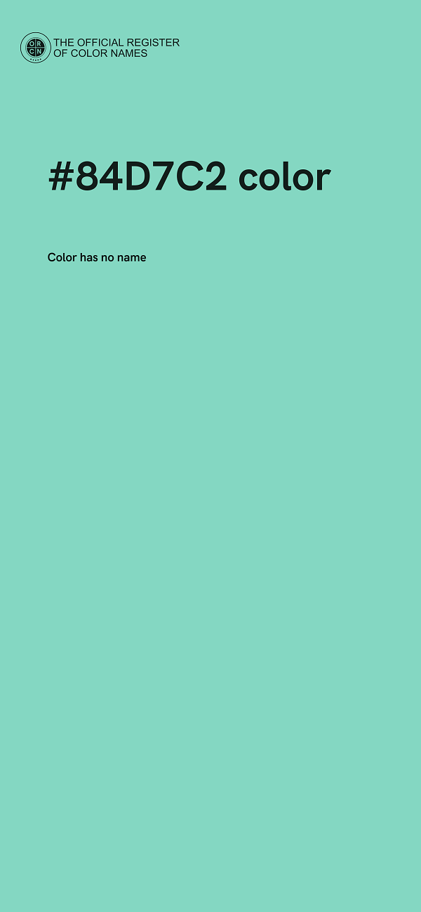 #84D7C2 color image