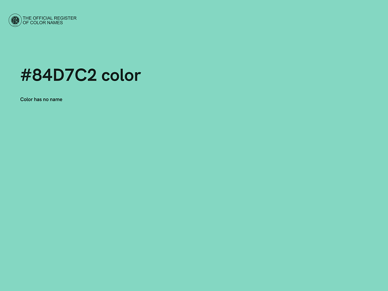 #84D7C2 color image
